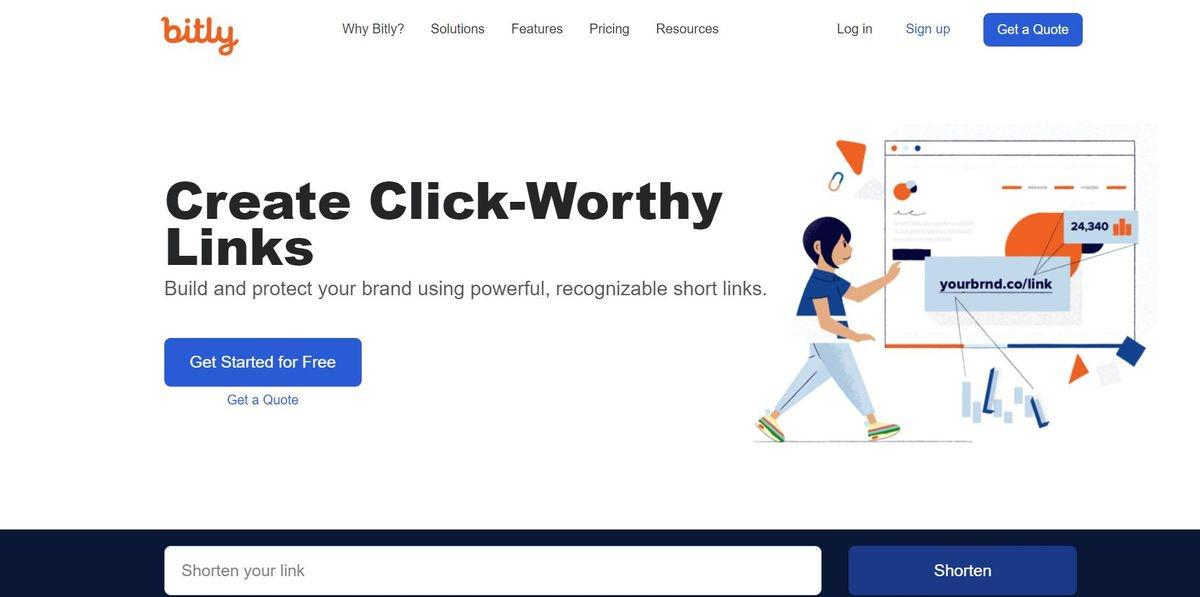 Bit.ly的最大的亮點是可以自訂中文的短網址。 Bit.ly的最大的亮點是可以自訂中文的短網址。